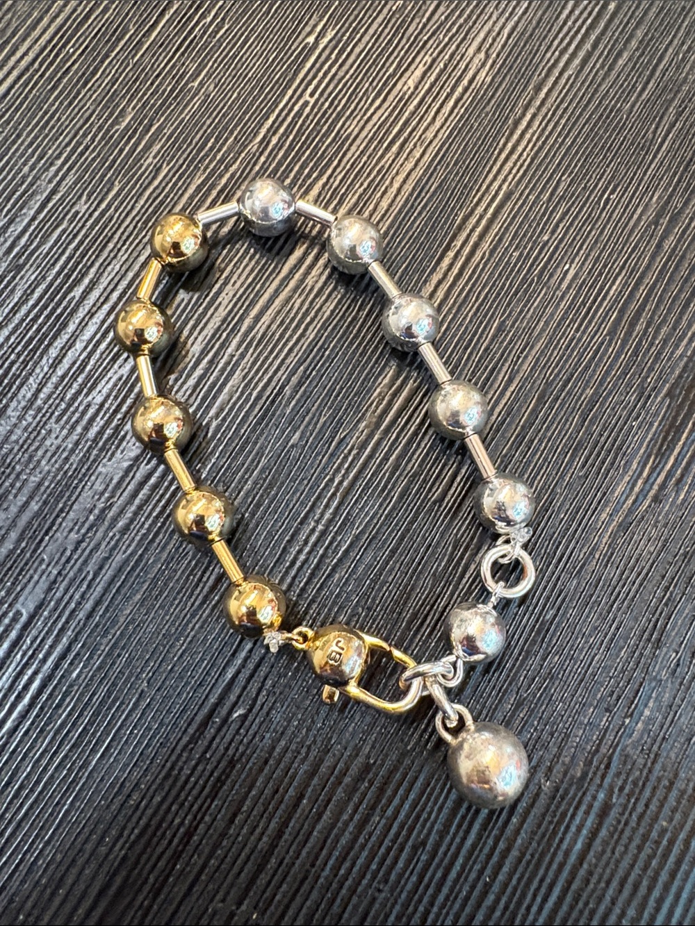 Jenny Bird Two-Tone Gold and Silver Bead Bracelet